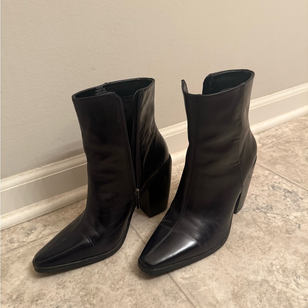 Vince Camuto Sleek Black Heeled Boots